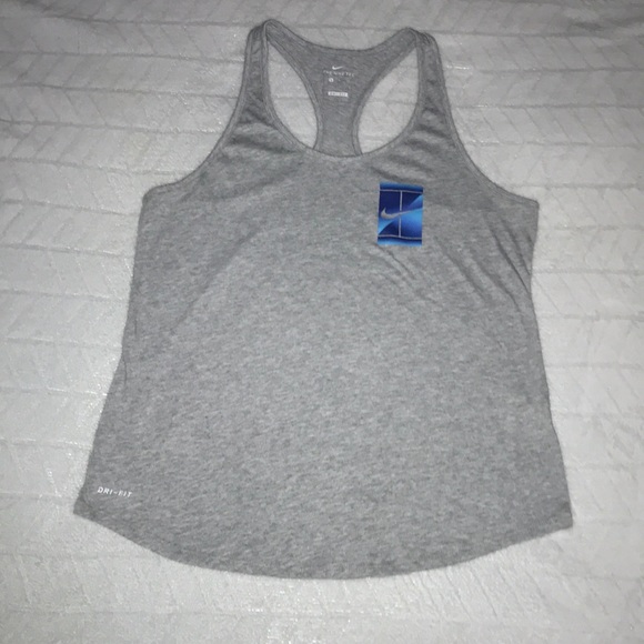 Nike Tops - NIKE TEE DRI-FIT  grey tank top